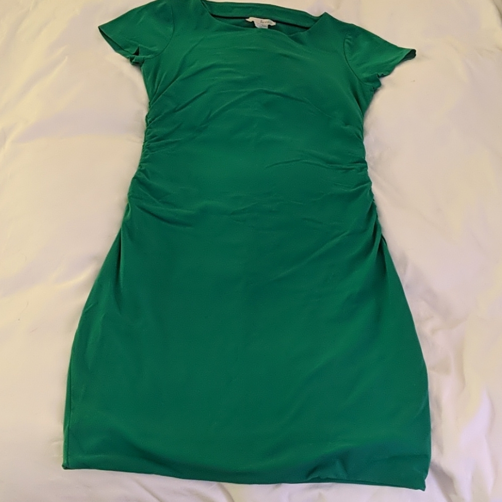 Boden green stretch knit sheath, 10R